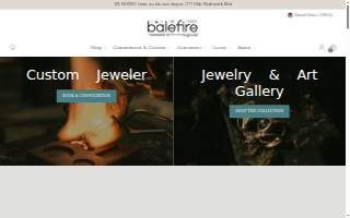 Balefire Goods website