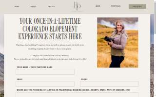 Blue Orchid Photography website