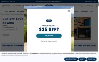 Christy Sports Arvada website