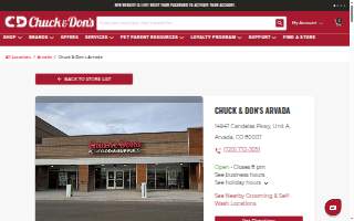 Chuck & Don's Pet Food & Supplies of Arvada website