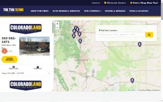 Coloradoland Tire and Service website