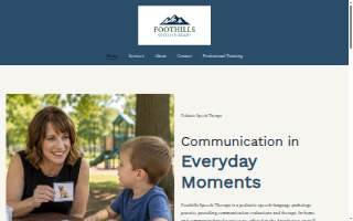 Foothills Speech Therapy, LLC website