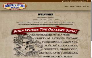 Homestead Antique Mall website