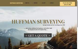 Huffman Surveying of Arvada website