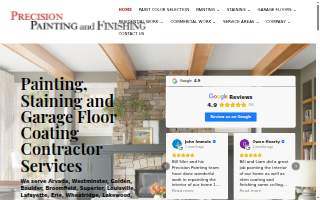 Precision Painting and Finishing website