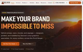 Red Rock Graphics website