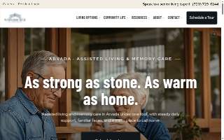 Stonebridge Senior - Arvada Assisted Living and Memory Care website