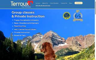 Terroux Dog Training website