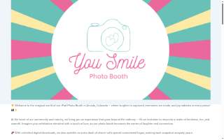 You Smile Photo Booth website