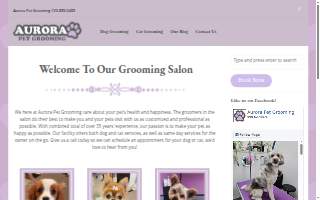 Aurora Pet Grooming website
