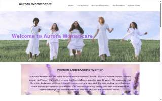 Aurora Womancare PC website