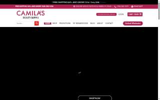 Camila's Beauty salon website