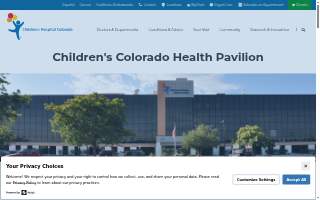 Children's Colorado Health Pavilion website