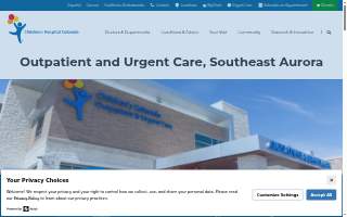 Children's Colorado Outpatient Care, Southeast Aurora website