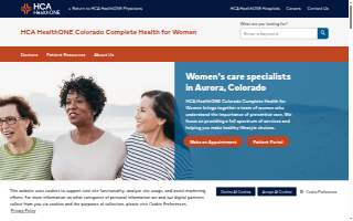 HCA HealthONE Colorado Complete Health for Women website