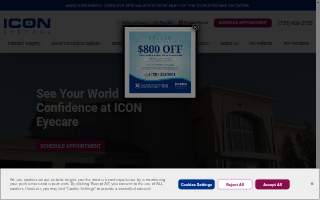 ICON Eyecare - Aurora website