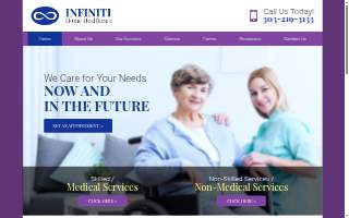 Infiniti Home Health Care website