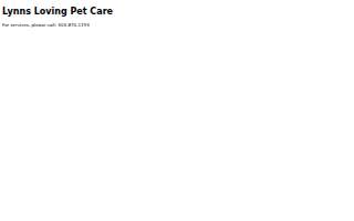Lynns Loving Pet Care website
