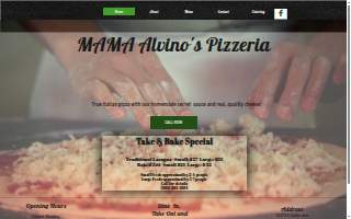 Mama Alvino's Pizzeria website