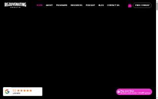 Rejuvenating Health and Wellness website