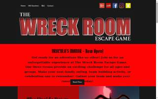 The Wreck Room Escape Game website
