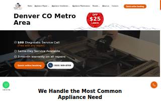 True Tech Appliance Repair Denver website