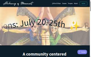 Alchemy of Movement website