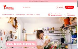 Arianna Floral Design website