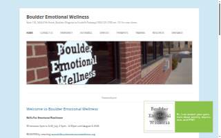 Boulder Emotional Wellness website