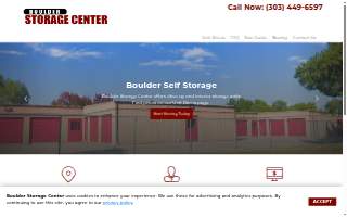 Boulder Storage Center website