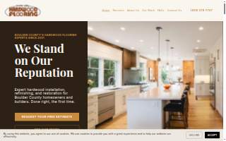 Boulder Valley Hardwood Flooring website