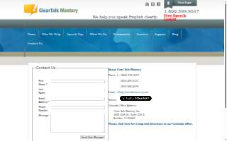 Clear Talk Mastery website