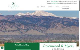 Greenwood & Myers Mortuary website
