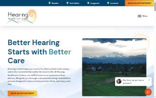 Hearing Healthcare Centers of Boulder website