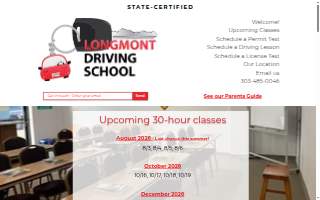 Longmont Driving School of Boulder website