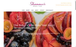 Shamane's Bakery website
