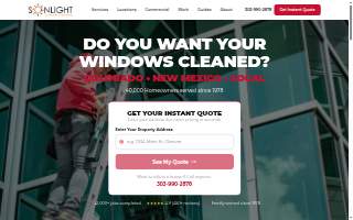 Sonlight Window Cleaning website