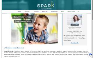 Spark Tutoring LLC of Boulder website
