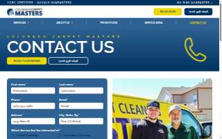 Colorado Carpet Masters website