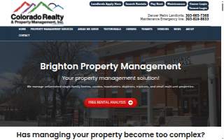 Colorado Realty and Property Management Denver of Brighton website