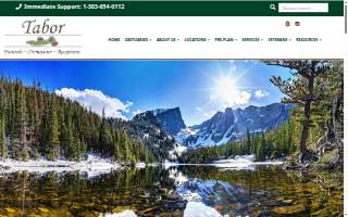 Tabor Funeral and Cremation Services website