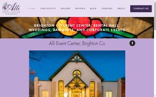 The Alli Event Center website