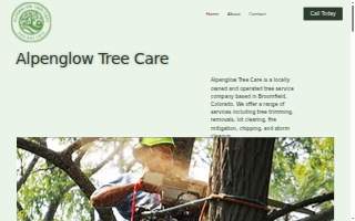 Alpenglow Tree Care website
