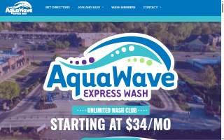 AquaWave Car Wash website