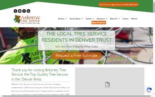 Arbortec Tree Service website