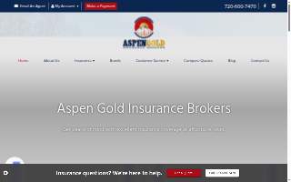 Aspen Gold Insurance Brokers website