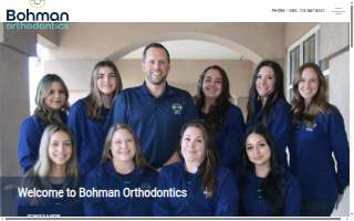 Bohman Orthodontics website