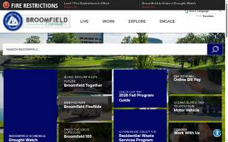 Broomfield Recreation Services Department website