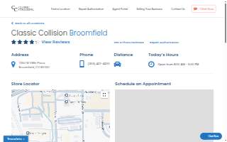 Classic Collision of Broomfield website