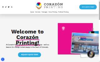 Corazón Printing website
